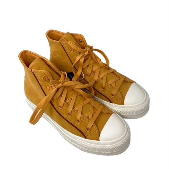 Converse Lift Platform Suede High Shoes Women Sneakers Tiger Moth Casual A05419C - Picture 7 of 10